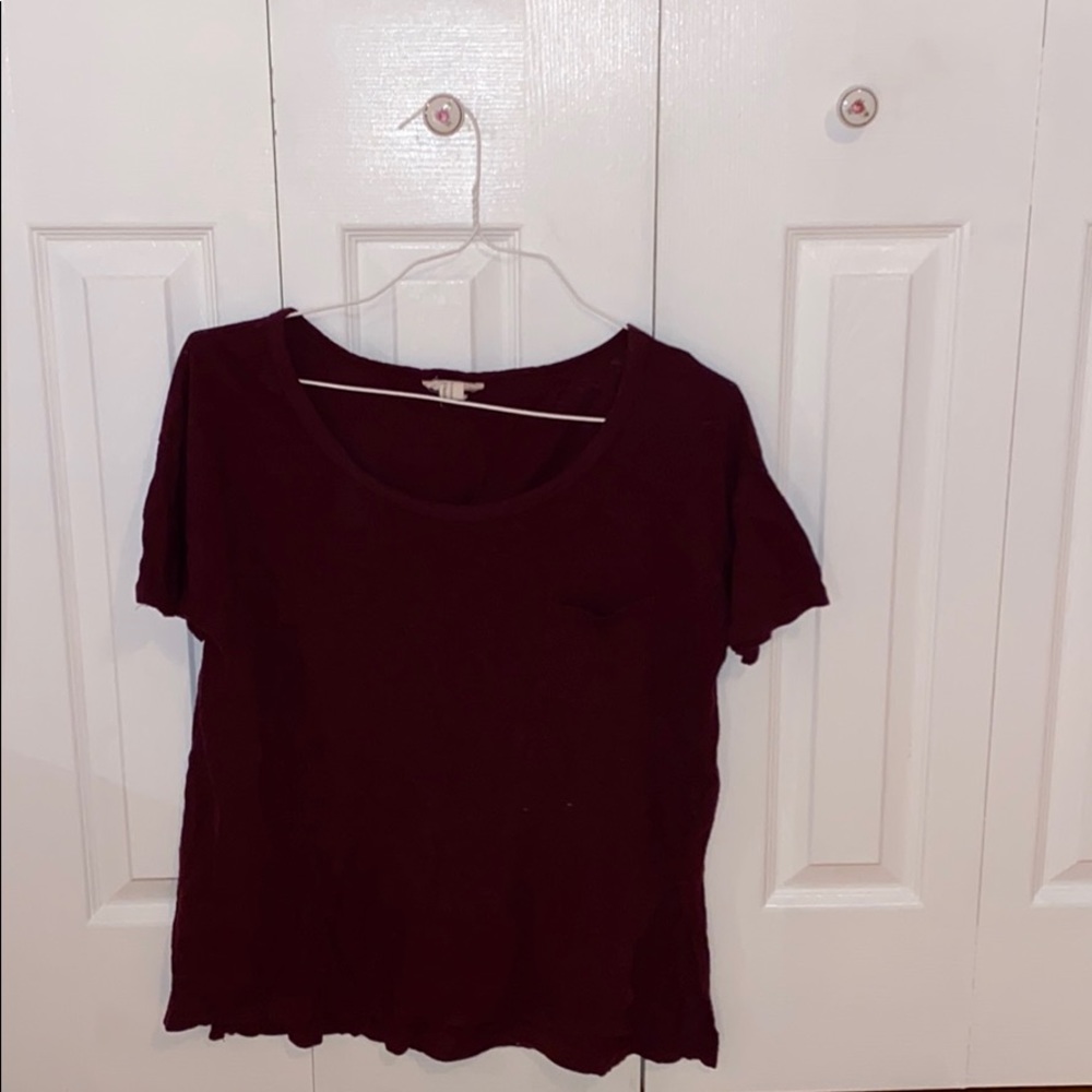 Maroon Oversized Tee